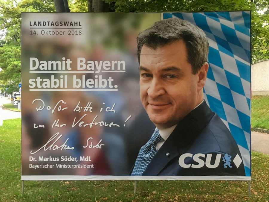 Wahlplakat 2018 CSU Söder